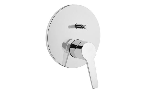 VitrA Solid S Integrated Bath/Shower Mixer - Chrome
